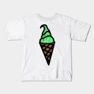 Mint Chocolate Chip Ice Cream Kids T-Shirt